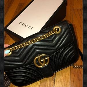 Gucci Marmont Matelasse Black Authentic crossbody